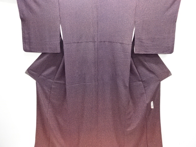 作家物　霰模様付け下げ小紋着物